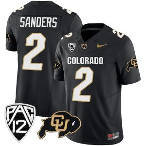 Shedeur Sanders Colorado Buffaloes Vapor Limited Stitched Jersey - Black