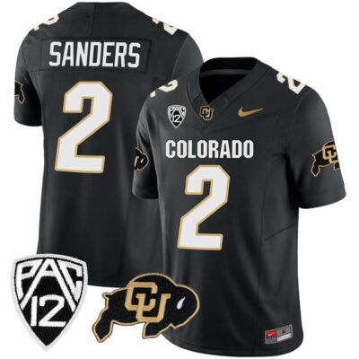 Shedeur Sanders Colorado Buffaloes Vapor Limited Stitched Jersey - Black