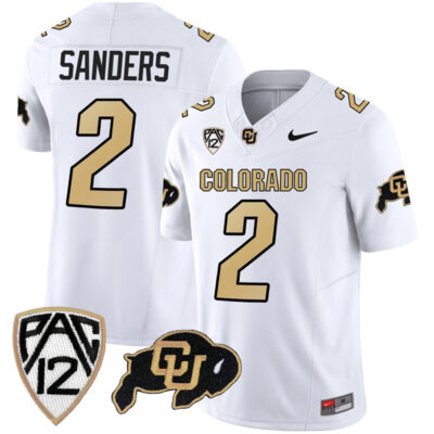 Shedeur Sanders Colorado Buffaloes Vapor Limited Stitched Jersey - White