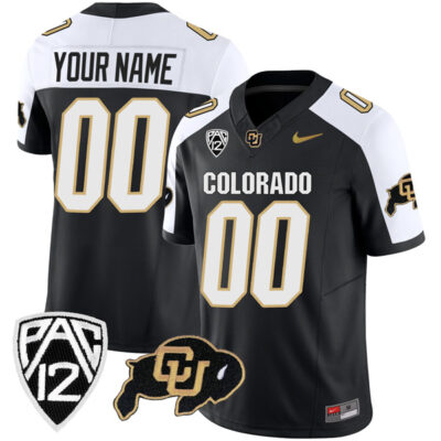 Colorado Buffaloes College Football Vapor Limited Stitched Custom Jersey - Alternate Black