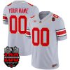 Ohio State Buckeyes Football Gold Version Stitched Custom Jersey - Gray