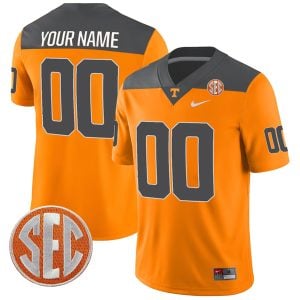 Tennessee Volunteers "Reverse Anthracite" Throwback Game Custom Name & Number Jersey - All Stitched
