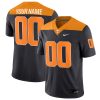Custom Tennessee Volunteers Football Orange Black Throwback Jersey - All Stitched
