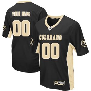 Colosseum Black Colorado Buffaloes Max Power Football Custom Jersey - All Stitched