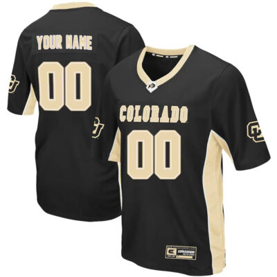 Colosseum Black Colorado Buffaloes Max Power Football Custom Jersey - All Stitched