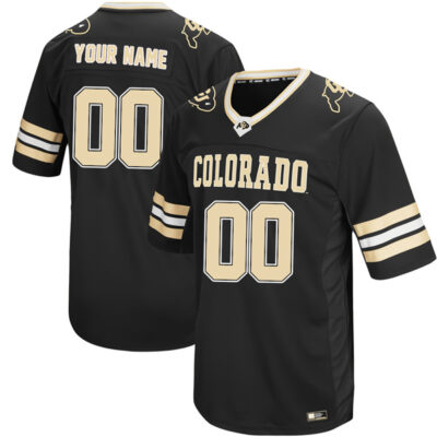 Colosseum Black Colorado Buffaloes "Hail Mary II" Football Custom Jersey - All Stitched