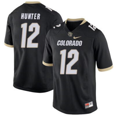 Travis Hunter Colorado Buffaloes College Football Black Game Jersey - All Stitched