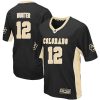 Travis Hunter Colosseum Black Colorado Buffaloes Max Power Football Jersey - All Stitched