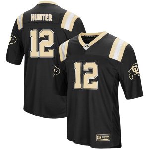 Travis Hunter Colosseum Black Colorado Buffaloes Foos Ball Football Custom Jersey - All Stitched
