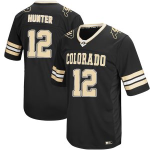 Travis Hunter Colosseum Black Colorado Buffaloes "Hail Mary II" Football Custom Jersey - All Stitched