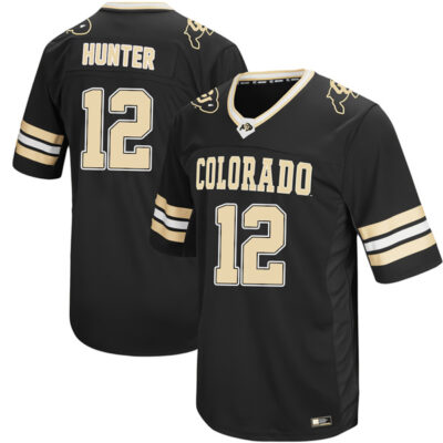 Travis Hunter Colosseum Black Colorado Buffaloes "Hail Mary II" Football Custom Jersey - All Stitched