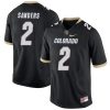 Shedeur Sanders Colorado Buffaloes College Football Black Game Jersey - All Stitched