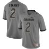 Shedeur Sanders Colorado Buffaloes College Football Gray Game Jersey - All Stitched