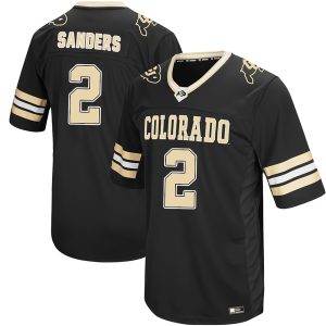 Shedeur Sanders Colosseum Black Colorado Buffaloes "Hail Mary II" Football Custom Jersey - All Stitched