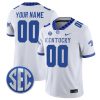 Kentucky Wildcats College Football Stitched Custom Game Jersey - White
