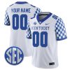 Custom Kentucky Wildcats Football White Limited Jersey - Stitched
