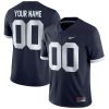 Custom Penn State Nittany Lions Football Navy Alternate Game Jersey - All Stitched