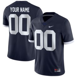 Custom Penn State Nittany Lions Football Navy Alternate Game Jersey - All Stitched