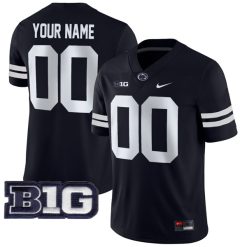 Penn State Nittany Lions College Football Black Custom Limited Jersey - All Stitched