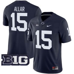 Drew Allar Penn State Nittany Lions College Football Navy Game Jersey - All Stitched