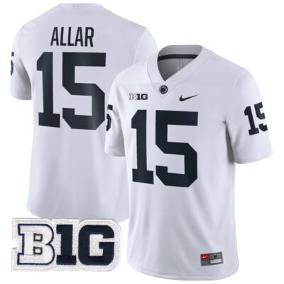 Drew Allar Penn State Nittany Lions College Football White Game Jersey - All Stitched