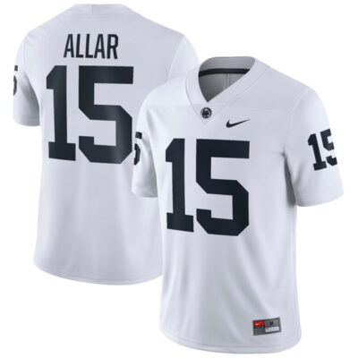 Alternative view of Drew Allar Penn State Nittany Lions College Football White Game Jersey - All Stitched