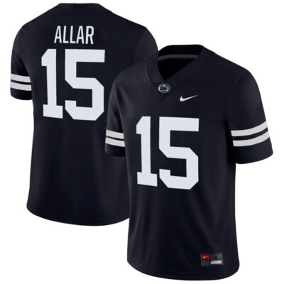 Alternative view of Drew Allar Penn State Nittany Lions College Football Black Limited Jersey - All Stitched