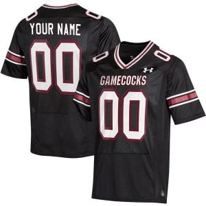 South Carolina Gamecocks College Football Black Custom Game Jersey - All Stitched
