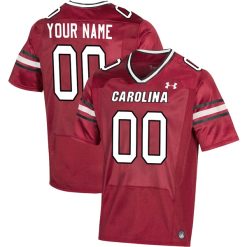 South Carolina Gamecocks College Football Garnet Custom Game Jersey - All Stitched