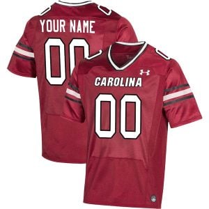South Carolina Gamecocks College Football Garnet Custom Game Jersey - All Stitched