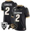 Shedeur Sanders Colorado Buffaloes College Football Alternate Black Game Jersey - All Stitched