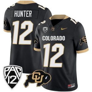 Travis Hunter Colorado Buffaloes College Football Alternate Black Game Jersey - All Stitched
