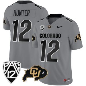 Travis Hunter Colorado Buffaloes College Football Gray Game Jersey - All Stitched