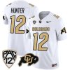 Travis Hunter Colorado Buffaloes College Football All White Game Jersey - All Stitched