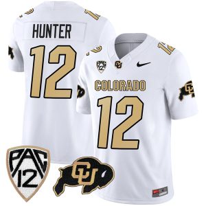 Travis Hunter Colorado Buffaloes College Football All White Game Jersey - All Stitched