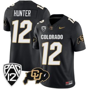 Travis Hunter Colorado Buffaloes College Football All Black Game Jersey - All Stitched