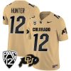 Travis Hunter Colorado Buffaloes College Football Cream Game Jersey - All Stitched
