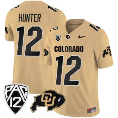 Travis Hunter Colorado Buffaloes College Football Cream Game Jersey - All Stitched
