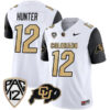Travis Hunter Colorado Buffaloes College Football Black Sleeve Game Jersey - All Stitched