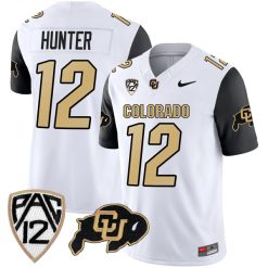 Travis Hunter Colorado Buffaloes College Football Black Sleeve Game Jersey - All Stitched