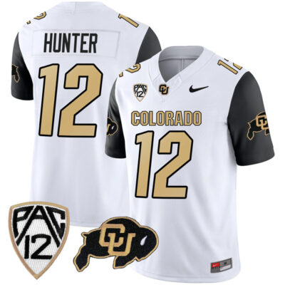 Travis Hunter Colorado Buffaloes College Football Black Sleeve Game Jersey - All Stitched