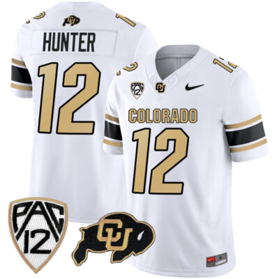Travis Hunter Colorado Buffaloes College Football Alternate White Jersey - All Stitched