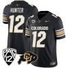Travis Hunter Colorado Buffaloes College Football Alternate Black Jersey - All Stitched