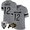 Travis Hunter Colorado Buffaloes College Football Alternate Gray Jersey - All Stitched