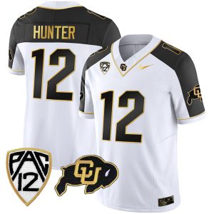 Travis Hunter Colorado Buffaloes College Football Gold Series Reverse Jersey - All Stitched