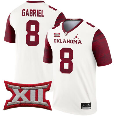 Dillon Gabriel Oklahoma Sooners College Football Natural Legend Stitched Jersey - White