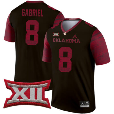 Dillon Gabriel Oklahoma Sooners College Football Natural Legend Stitched Jersey - Black