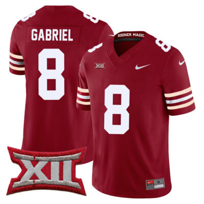 Dillon Gabriel Oklahoma Sooners College Football Alternate Game Stitched Jersey - Crimson