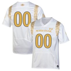 Custom Notre Dame Fighting Irish College Football White Shamrock Series Jersey - All Stitched