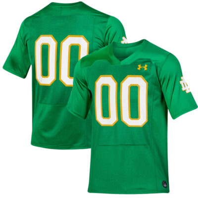Notre Dame Fighting Irish College Football Green Custom Game Jersey - All Stitched